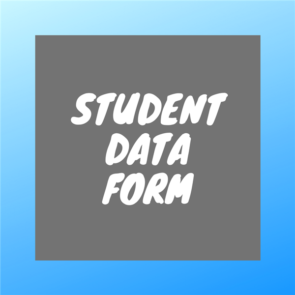 Student Data Form